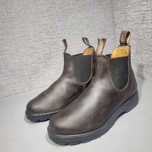Blundstone Tasmania 001711 Men's Size 8.5 Brown Leather Pull on Chelsea Boots - Picture 7 of 10